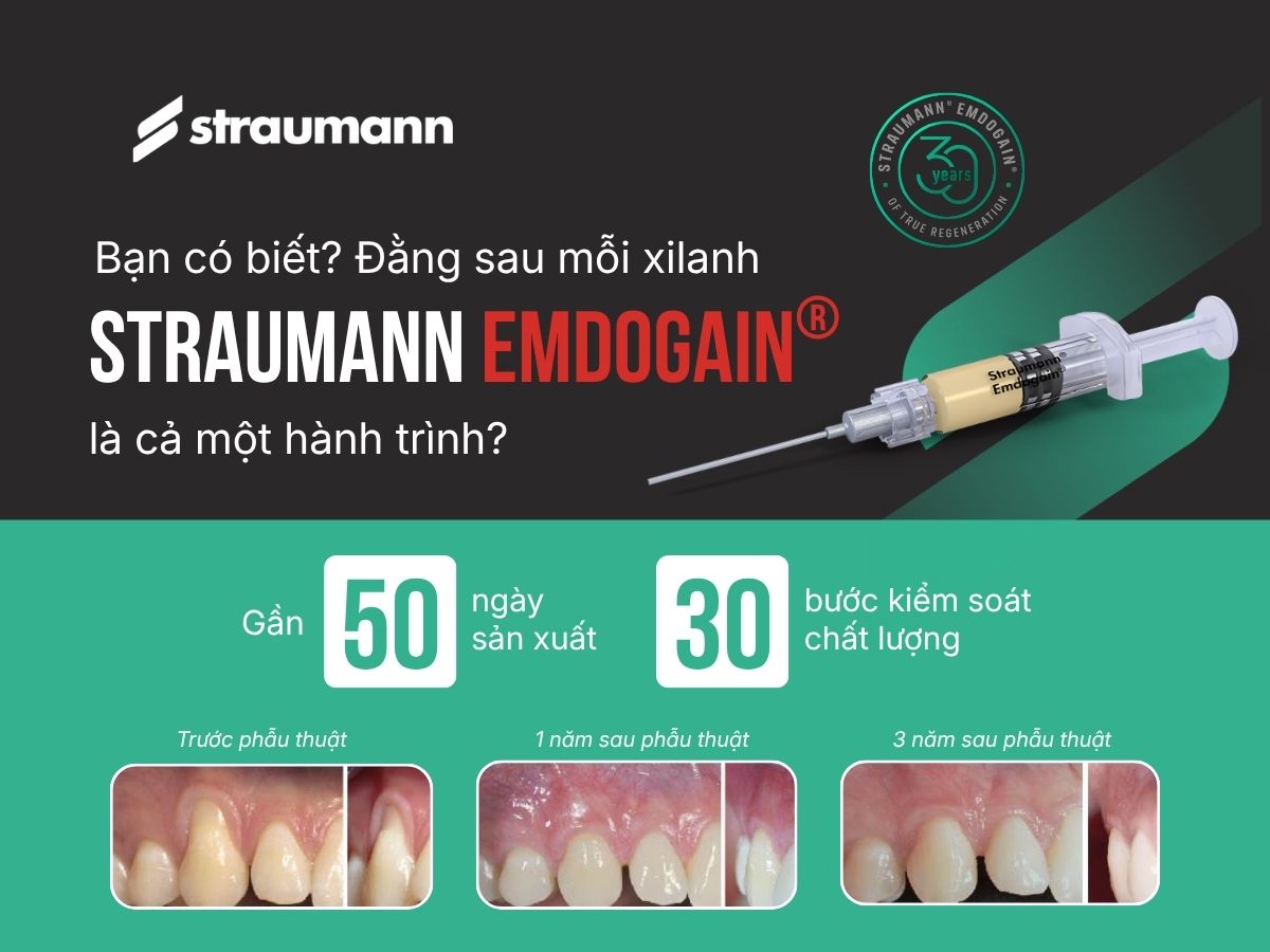 Bạn có biết? Đằng sau mỗi xilanh Straumann® Emdogain® là cả một hành trình